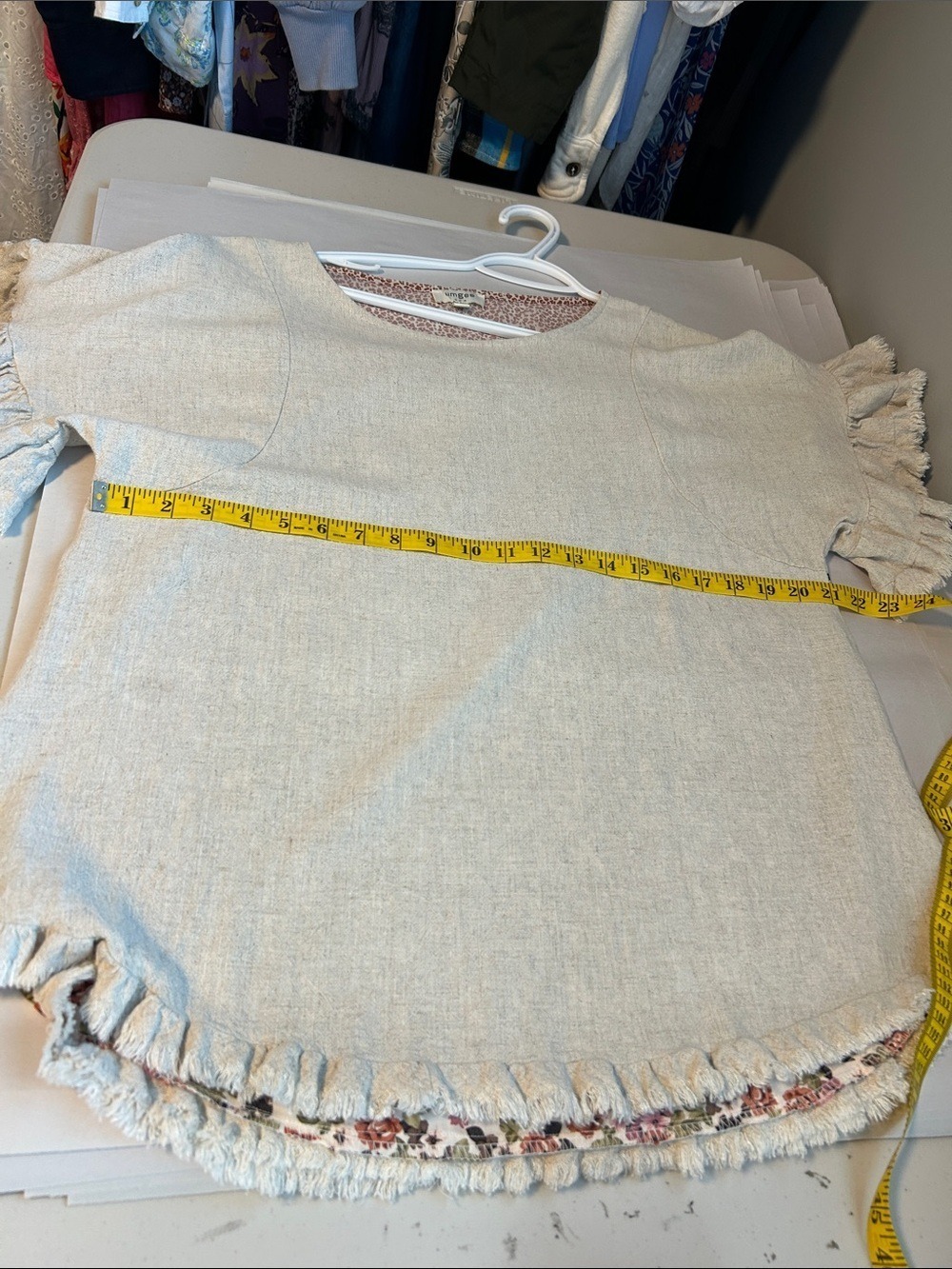 Umgee Linen Blend Floral Top Oversized - Picture 9 of 13